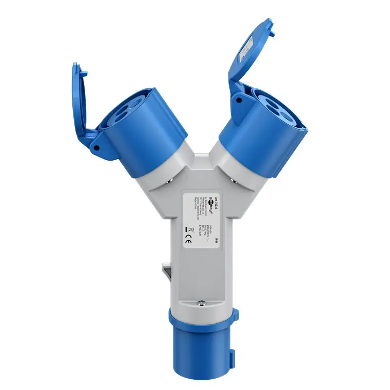 CEE Adapter, CEE Plug to 2x CEE Coupler