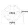 Replacement ball Caster 1/2 Pololu