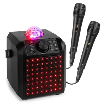 KAR55B Karaoke Speaker with LED Jelly Ball Black