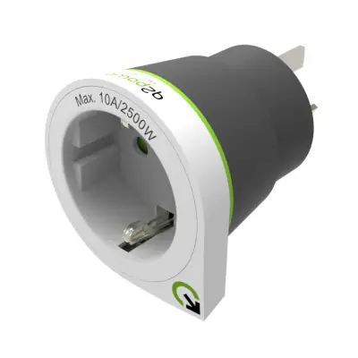 Reisiadapter Australia China pistik EUR pesa Q2Power Europe to AUS