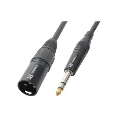 XLR3 штекер-6.3mm stereo штекер позолоченный кабель 15cm переходник PD
