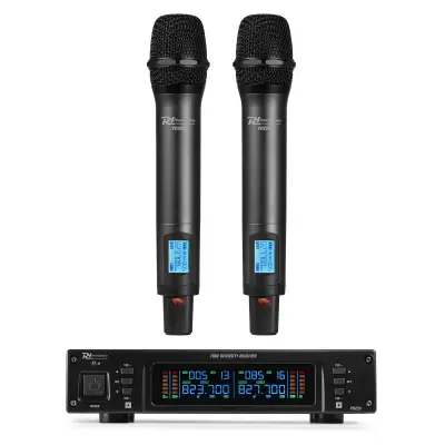 PD220 2x 80-Channel UHF Wireless Microphone True Diversity System HH