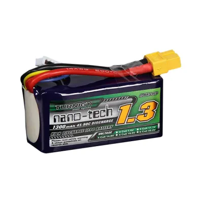 Battery Turnigy nano-tech Li-Po 1300mAh 4S 45-90C