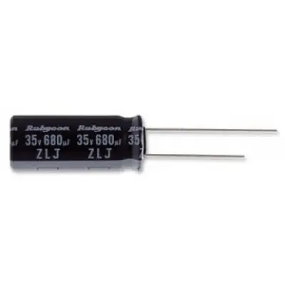 Cap, alu elec, 220uf, 16v, rad,16ZLJ220M6.3X11