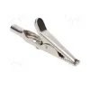 Krokodill metall 4mm 50VDC 5A, max 15mm, Deltron