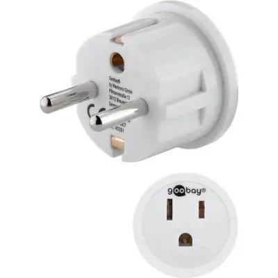 Adapter EUR maandusega pistik -> US pesa maandusega