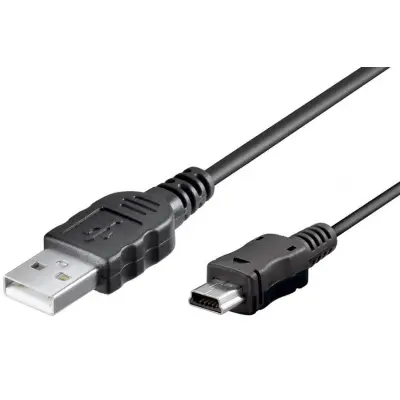 USB-A to Mini-USB cable 1m black