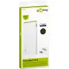 Akupank 2xUSB 10000mAh LiPo aku 5V 2.4A õhuke, valge