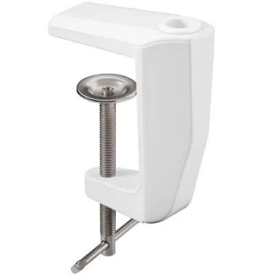 Lauale kinnitusklamber 0..60mm suurenduslampidele 13mm valge