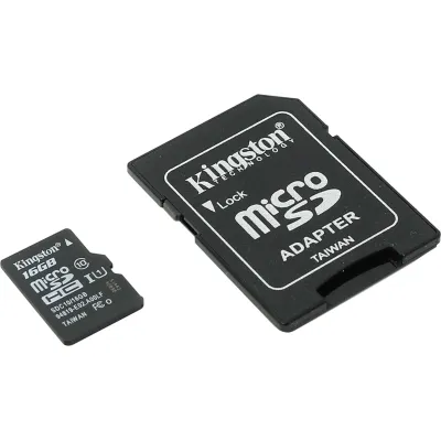 Mälukaart 16GB Micro SDHC Class 10 SD adapter Kingston