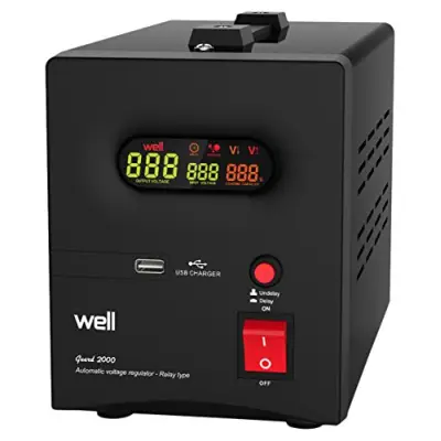 Voltage stabilizer 140-260/220VAC 2000VA 1200W LED LCD