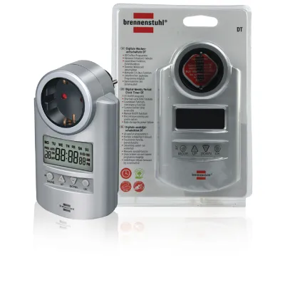 Primera-Line timer DT, digital timer socket (weekly timer with countdown function & increased protection against accidental contact)