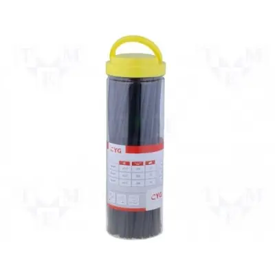 Termokahanevate rüüside komplekt 80tk 200mm 1..9mm Mustad
