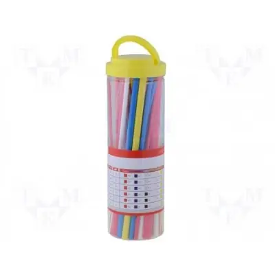 Heat shrinking tubing SET 80pc 200mm 1..9mm Different colors