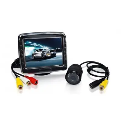 Tagurduskaamera ja 3.5" 320*240 4:3 monitor, 12V, IR-Led