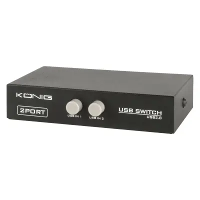 2-port Usb Switch Black, König
