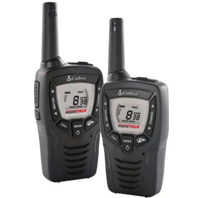 Raadiojaamad Cobra MT645 paar, akud+laadimisjuhe 8*121koodi