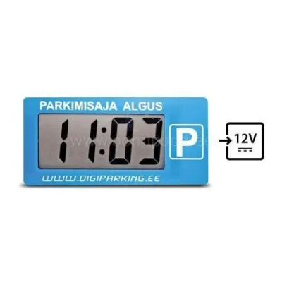 Digitaalne parkimiskell juhtmega LCD 80*35mm 12V