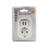 Аdapter 220V + 2*USB 5V 3.15A Hall