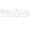 LED lint 5m*10mm 12V 4A 48W 625nm punane kleebitav IP20