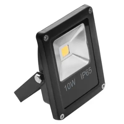 LED prozektor 10W 6000K 650lm, IP65 SlimLine Must