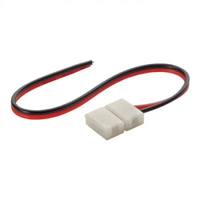 10mm ühevärvilise LED riba toiteühendus 10cm juhtmega