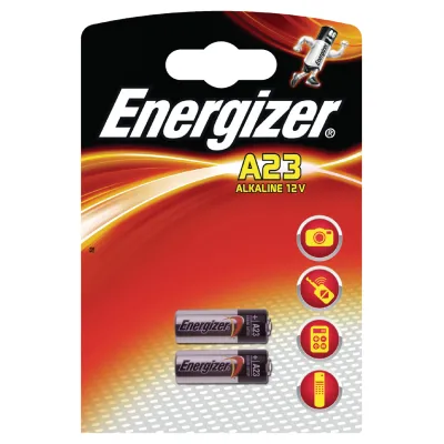 Alkaline Battery 23A | 12 V DC | 50 mAh | 2-Blister | A23 | Black / Silver