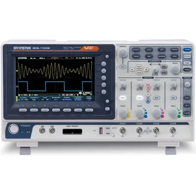 4 kanaliga ostsilloskoop 7" TFT 800*480pix 70MHz 1GS/s 8bit