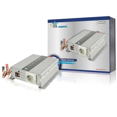 Power Inverter Modified Sine Wave 12 Vdc - Ac 230 V 600 W F (cee 7/3), HQ