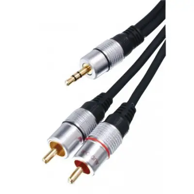 3.5mm pistik - 2*RCA pistik 10m