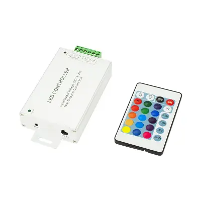 RGB LED juhtimiskomplekt IR puldiga 12V 30A 24 nuppu