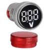 Digital voltmeter 60-500V AC d=22mm red number