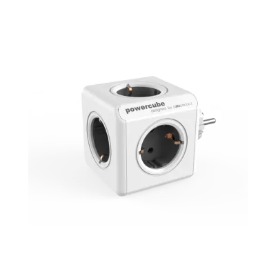 PowerCube Original 5 Sockets 16A/230V~ Grey/white  7,5x7,5x7,5cm
