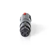 XLR3 pistik-6.3mm stereo pesa, must Nedis