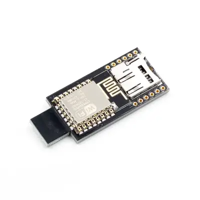 ESP8266 WiFi + ATMEGA32U4 microSD