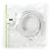 HDMI 1.4 19P-19P kaabel 10m kullatud pistikud, AWG28, Valge
