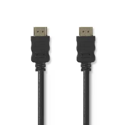 HDMI 1.4 19P-19P kaabel 3m kullatud pistikud, AWG28, Must