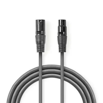 XLR3F-XLR3M mikrofonikaabel 10m 6mm Hall