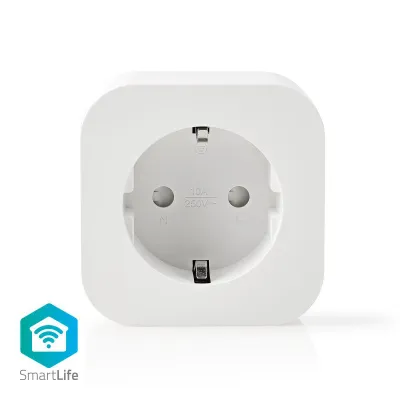 Schuko seina lülitusmoodul 10A WiFi Nedis SmartLife