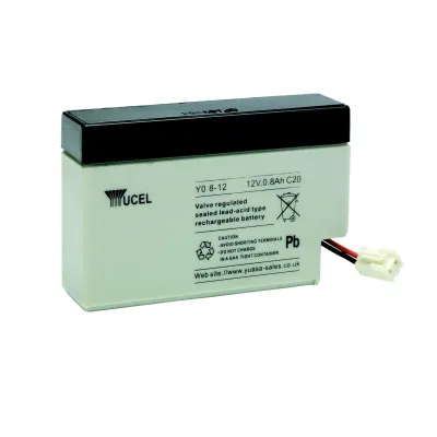 Lead battery Yuasa 12V 0.8Ah 96*25*62mm with cable