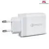 Adapter 3xUSB-A QC3.0 12V/1.5A, 5V/2x2.4A, valge, plug-in