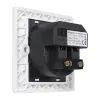 Embedded Socket Schuko+ 2xUSB 2.4A White