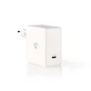 Toiteadapter laadija USB-C pesa Power Delivery PD 60W 3A, Valge