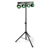 Statiiv 1.8m 4- efektiga DMX, 4xPAR 4*20W RGB