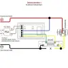 Digitaalne volt- ja ampermeeter 0-100V 100A sininine/punane