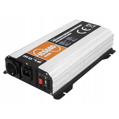 Muundur akulaadijaga 12VDC->230VAC->12VDC 600W siinus 58-631
