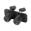 2-x panel 2*USB Car charger adapter + cig plug