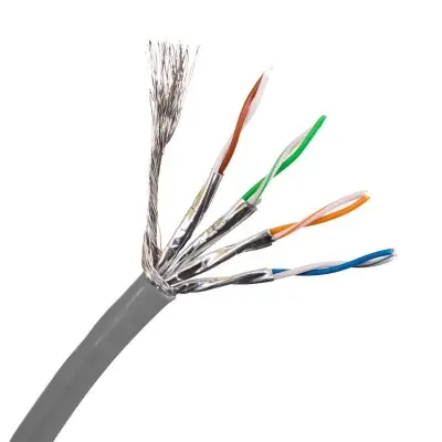 Lan kaabel CAT6A 500MHz vask 4*2*AWG23 S/FTP LSZH hall