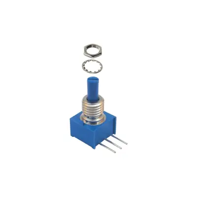 Pote 500k MONO LIN, 3.18mm, 0.25W