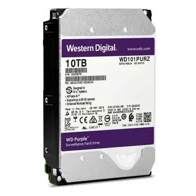 Kõvaketas HDD 10TB WD Purple SATA audio/video seadmetele